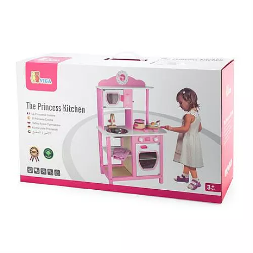 Розвиваючий набір Кухня біло-рожева від Viga Toys Розвиваючий набір Кухня біло-рожева від Viga Toys