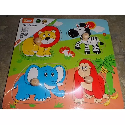 Розвиваючий пазл Дикі тварини від Viga Toys Розвиваючий пазл Дикі тварини від Viga Toys