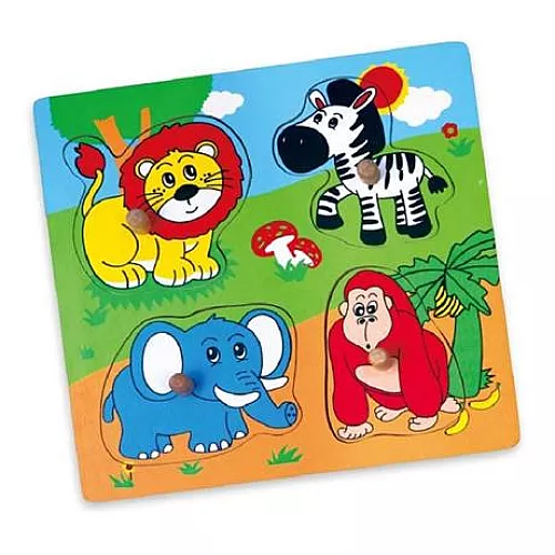 Розвиваючий пазл Дикі тварини від Viga Toys Розвиваючий пазл Дикі тварини від Viga Toys