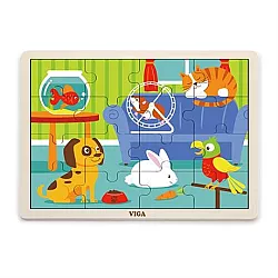 Развивающий пазл Домашние животные от Viga Toys