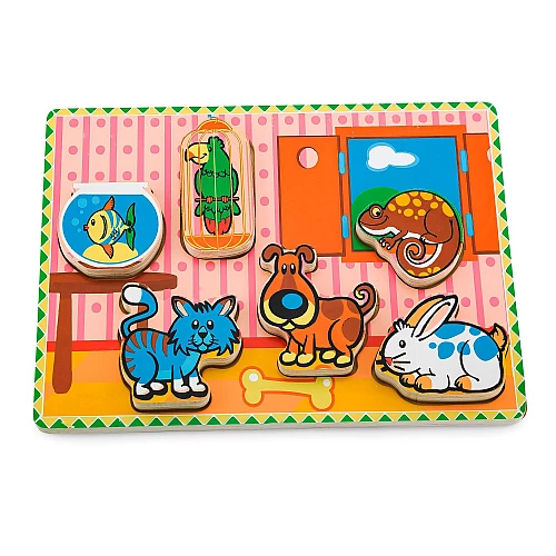 Розвиваючий набір пазл Домашні тварини від Viga Toys