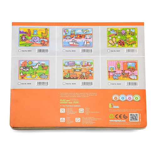 Розвиваючий набір пазл Домашні тварини від Viga Toys
