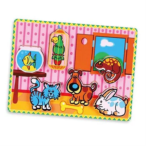 Розвиваючий набір пазл Домашні тварини від Viga Toys Розвиваючий набір пазл Домашні тварини від Viga Toys