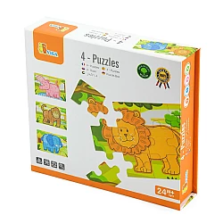 Развивающий набор пазлы Животные (48 элементов) от Viga Toys