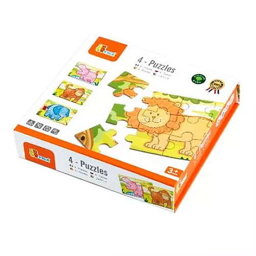 Развивающий набор пазлы Животные (48 элементов) от Viga Toys Развивающий набор пазлы Животные (48 элементов) от Viga Toys