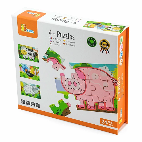 Розвиваючий набір пазли Ферма (48 елементів) від Viga Toys