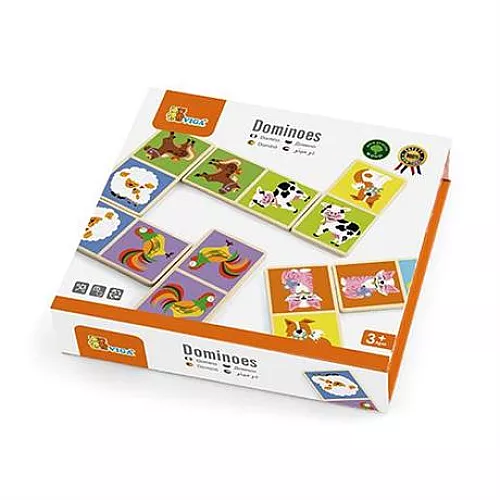 Настольная игра домино Ферма от Viga Toys Настольная игра домино Ферма от Viga Toys
