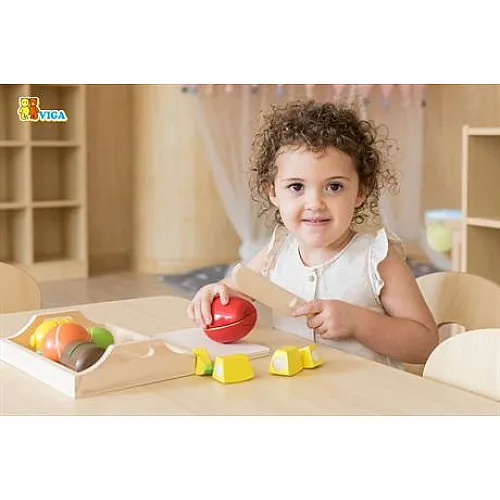 Розвиваючий набір Фрукти на підносі від Viga Toys Розвиваючий набір Фрукти на підносі від Viga Toys