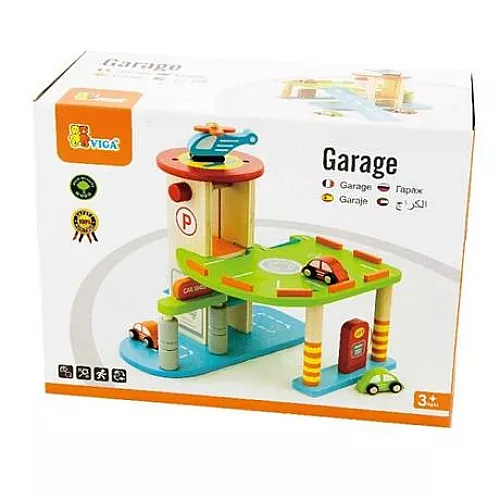 Розвиваючий набір Гараж з машинками від Viga Toys Розвиваючий набір Гараж з машинками від Viga Toys