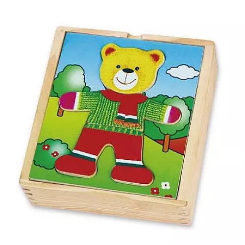 Развивающий набор Одеваем медведя (18 деталей) от Viga Toys Развивающий набор Одеваем медведя (18 деталей) от Viga Toys