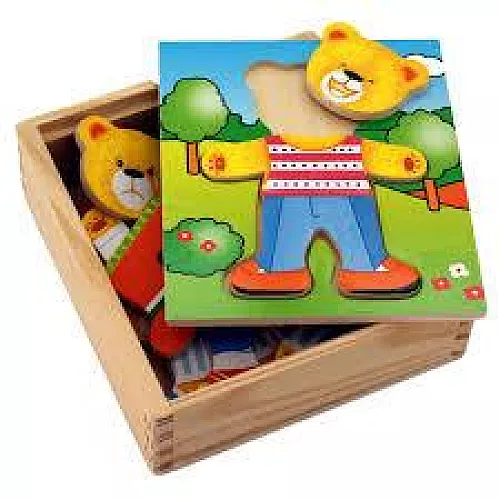 Развивающий набор Одеваем медведя (18 деталей) от Viga Toys Развивающий набор Одеваем медведя (18 деталей) от Viga Toys