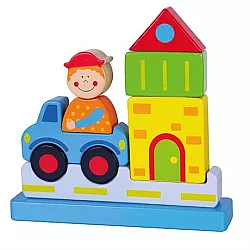 Развивающий пазл Городок от Viga Toys
