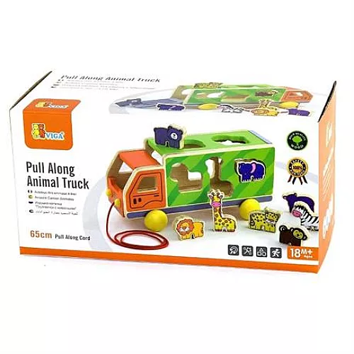 Развивающая игрушка сортер Грузовик с животными от Viga Toys Развивающая игрушка сортер Грузовик с животными от Viga Toys