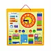 Розвиваючий Магнітний календар планер з годинником від Viga Toys