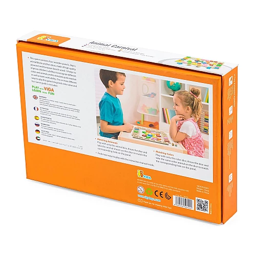 Настільна гра сортер з тваринами від Viga Toys