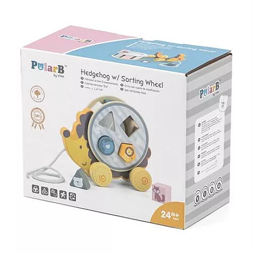 Развивающая деревянная каталка-сортер Ежик от Viga Toys Развивающая деревянная каталка-сортер Ежик от Viga Toys