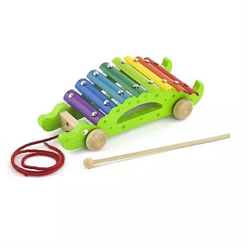 Розвиваюча іграшка каталка ксилофон Крокодил від Viga Toys Розвиваюча іграшка каталка ксилофон Крокодил від Viga Toys