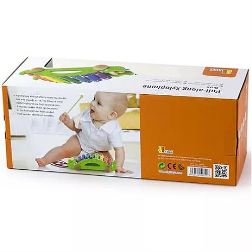 Розвиваюча іграшка каталка ксилофон Крокодил від Viga Toys Розвиваюча іграшка каталка ксилофон Крокодил від Viga Toys