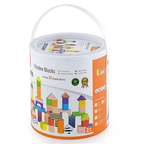 Строительный набор Кубики (50 шт) от Viga Toys