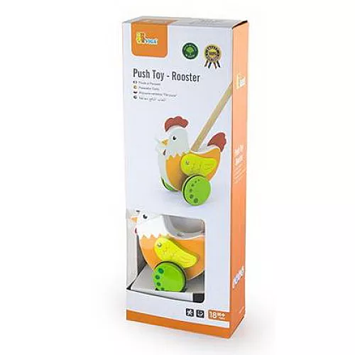 Розвиваюча іграшка каталка Курочка від Viga Toys Розвиваюча іграшка каталка Курочка від Viga Toys