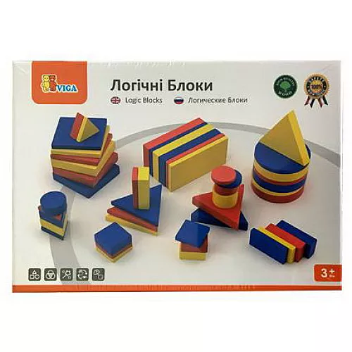 Развивающий набор Геометрические блоки от Viga Toys Развивающий набор Геометрические блоки от Viga Toys