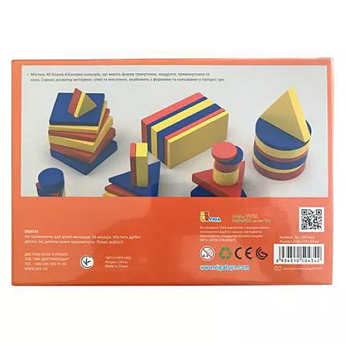 Развивающий набор Геометрические блоки от Viga Toys Развивающий набор Геометрические блоки от Viga Toys