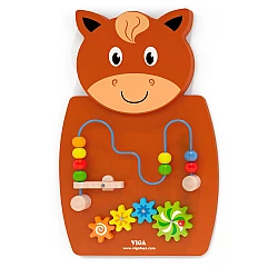 Розвиваючий бізіборд з шестернями Кінь від Viga Toys
