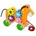 Розвиваюча іграшка каталка з шестернями Конячка від Viga Toys