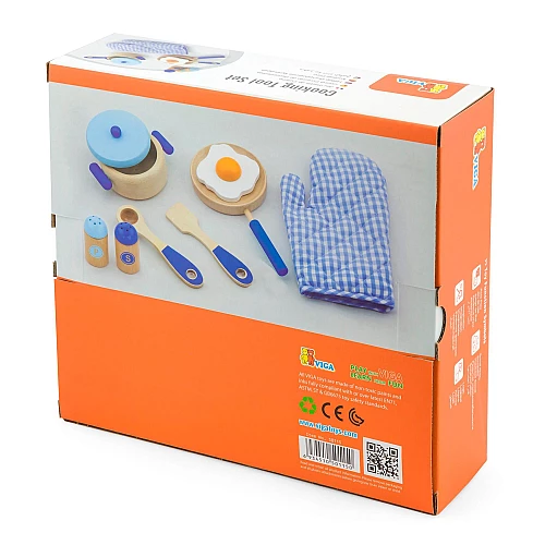 Развивающий набор голубого цвета Маленький повар от Viga Toys