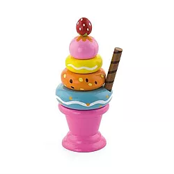 Развивающий набор Мороженное пирамидка Клубника от Viga Toys