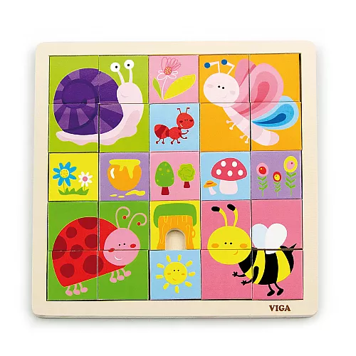 Розвиваючий пазл Комахи (25 елементів) від Viga Toys Розвиваючий пазл Комахи (25 елементів) від Viga Toys