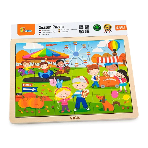 Развивающий пазл Осень от Viga Toys