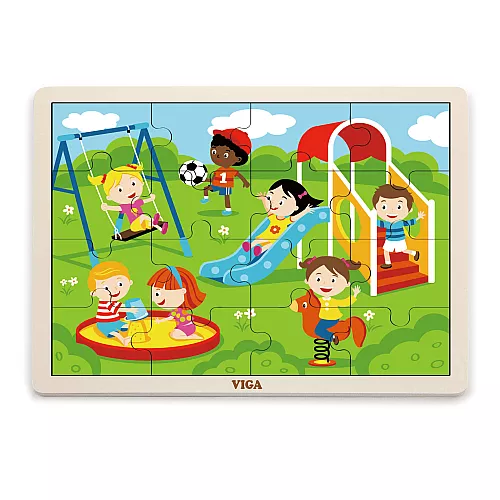 Развивающий пазл Парк развлечений от Viga Toys Развивающий пазл Парк развлечений от Viga Toys