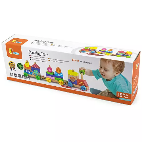 Розвиваючий конструктор каталка Паровозик від Viga Toys Розвиваючий конструктор каталка Паровозик від Viga Toys