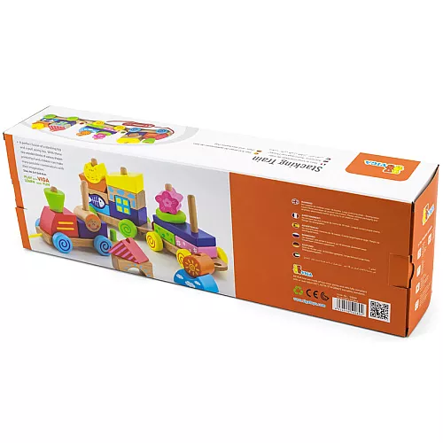 Розвиваючий конструктор каталка Паровозик від Viga Toys Розвиваючий конструктор каталка Паровозик від Viga Toys