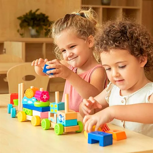 Розвиваючий конструктор каталка Паровозик від Viga Toys Розвиваючий конструктор каталка Паровозик від Viga Toys
