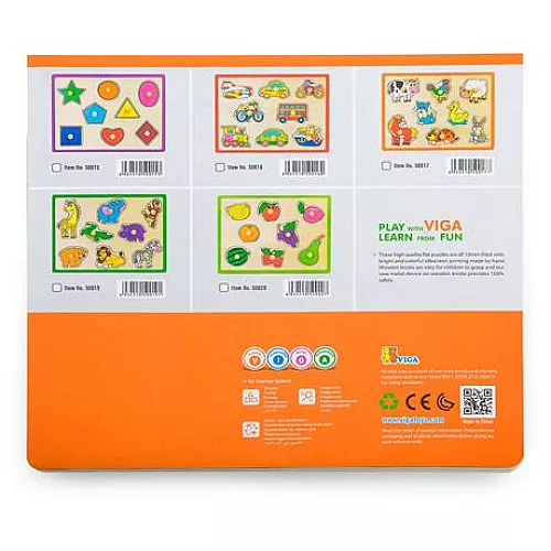 Розвиваюча рамка вкладиш Транспорт від Viga Toys Розвиваюча рамка вкладиш Транспорт від Viga Toys