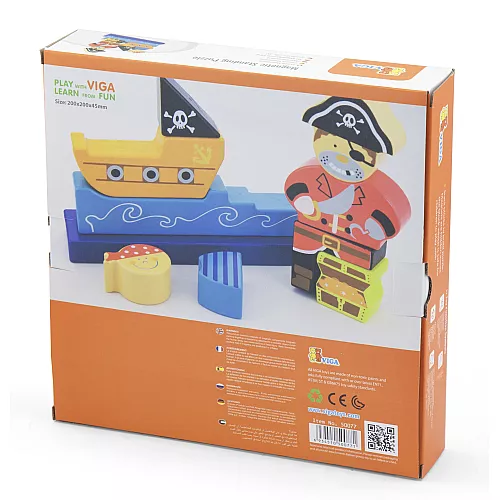 Розвиваючий 3D пазл Пірат від Viga Toys Розвиваючий 3D пазл Пірат від Viga Toys