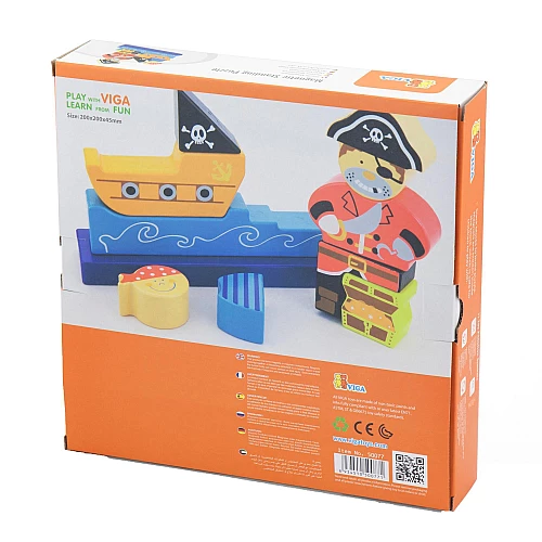Розвиваючий 3D пазл Пірат від Viga Toys