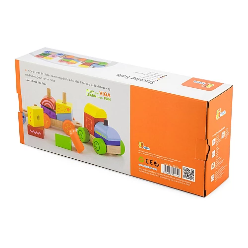 Развивающая игрушка Цветной поезд от Viga Toys Развивающая игрушка Цветной поезд от Viga Toys