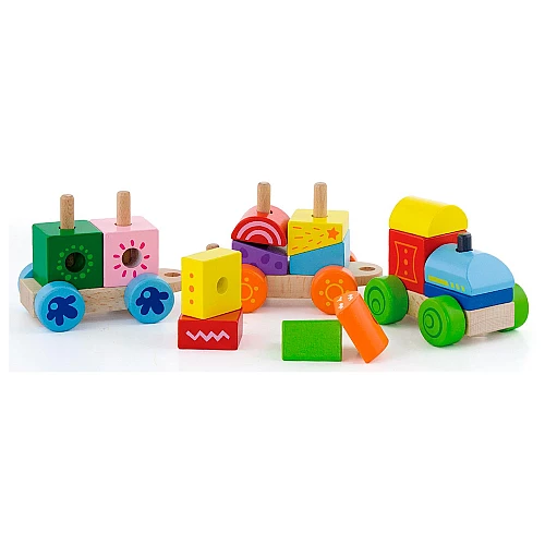 Развивающая игрушка Цветной поезд от Viga Toys Развивающая игрушка Цветной поезд от Viga Toys