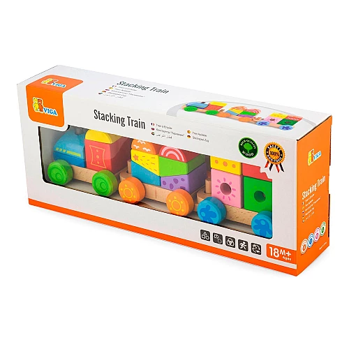 Развивающая игрушка Цветной поезд от Viga Toys Развивающая игрушка Цветной поезд от Viga Toys