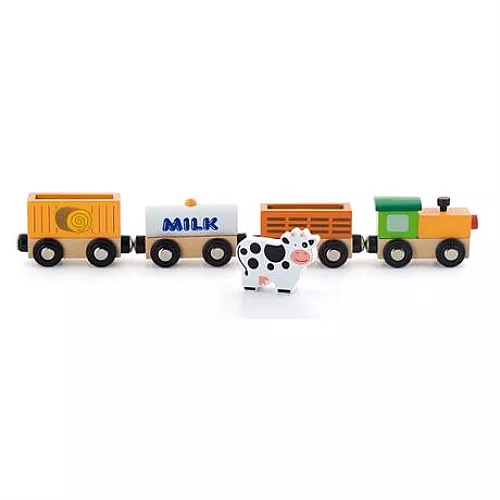 Развивающий набор Поезд ферма (5 шт) от Viga Toys Развивающий набор Поезд ферма (5 шт) от Viga Toys