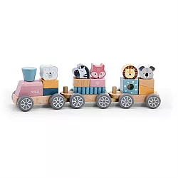 Развивающая игрушка Паровозик с животными от Viga Toys