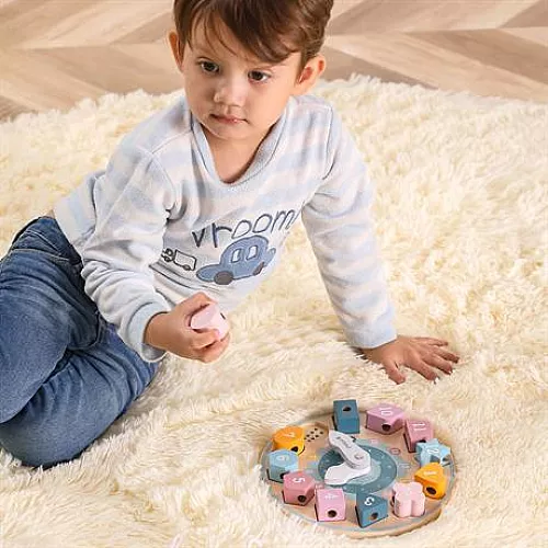 Розвиваючий набір Годинники шнурівка PolarB від Viga Toys Розвиваючий набір Годинники шнурівка PolarB від Viga Toys