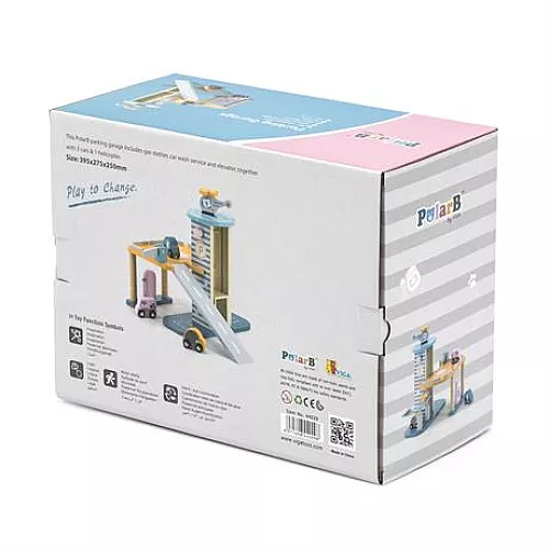 Розвиваючий набір Паркінг PolarB з машинками від Viga Toys Розвиваючий набір Паркінг PolarB з машинками від Viga Toys