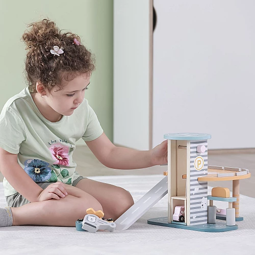 Развивающий набор Паркинг PolarB с машинками от Viga Toys