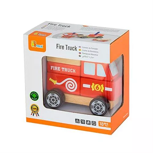 Розвиваюча іграшка конструктор Пожежна машинка від Viga Toys Розвиваюча іграшка конструктор Пожежна машинка від Viga Toys