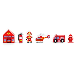 Развивающий набор Пожарная станция (6 шт) от Viga Toys