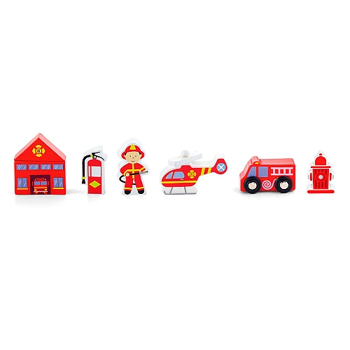 Розвиваючий набір Пожежна станція (6 шт) від Viga Toys
